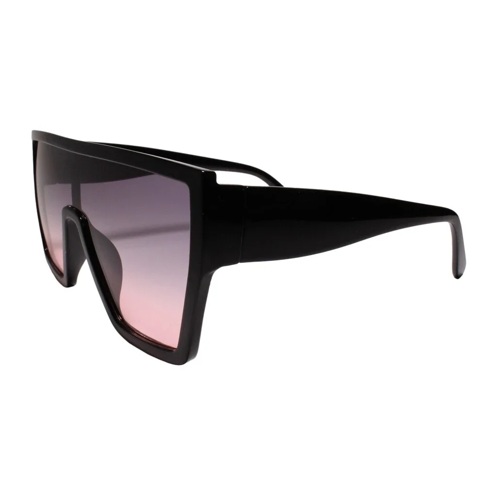 Dapper Clubbing Flat Top 80s 90s Hip Mens Womens Pink Lens Sunglasses